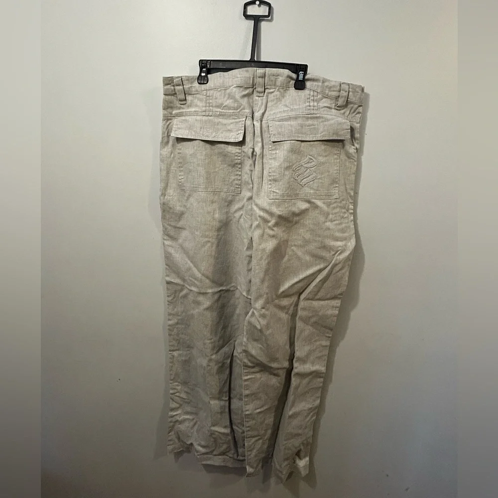 Vintage 90s Rocawear Light Tan Cargo Pants 38x32